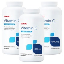 GNC [3개 SET] 비타민 C 1000 mg 타임릴리즈 360정 (캐플렛) Vitamin Timed Release 360caplets, 1