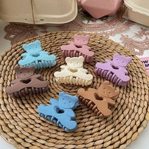 깜찍한 미니 곰돌이 집게핀 머리삔 여자 올림머리 반묶음 헤어 악세서리