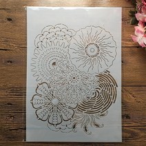 두바다 거북 DIY 레이어링 스텐실 벽화 스크랩북 색칠 엠보싱 앨범 장식 템플릿A4 29cm, 09 I