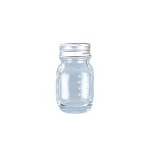 QIAOYI 시약 보관병 30ml 투명 가정용 저울 재충전 가능 보관 홀더 포함, 은빛 뚜껑, 3.9cmx6.9cm, 유리