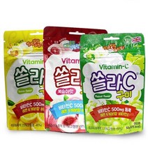 말랑쫄깃 쏠라씨 구미 50g(복숭아맛/샤인머스켓맛), 레몬맛