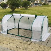미니 비닐하우스 조립식 옥상 텃밭 온실 다육이 고양이, 백색pe, 1개