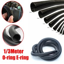 전선 주름관 13Meter 검은 유연폴리에틸렌 골판지 튜브 플라스틱 HoseWaterproof 골판지 유연파이프 케이블, 01 3meter_02 e-ring_07 13mm