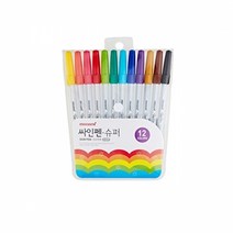 셀러허브 생활리빙 (모나미) 12색 슈퍼 사인펜/행사장납품용 팬시점