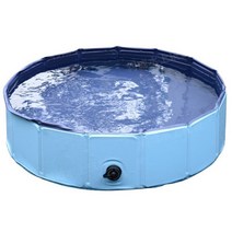 접이식 애견욕조매트 강아지 고양이 수영장 촉감놀이 놀이매트 애견카페 애견목욕통, 블루