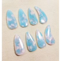연주용 Guzheng 핑거 고쟁 네일 커버 8 개 실용적인 악기 픽 현악기 액세서리, 7
