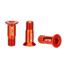 2pcs 자전거 M5 알루미늄 합금 가이드 휠 나사 후면 변속기 자키 풀리 고정 볼트 MTB 도로 부품, 빨간색