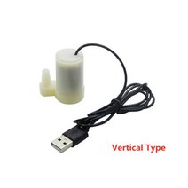 가압펌프 소형 마이크로 잠수 할 수있 수도 펌프 DC 5V USB 저소음 브러시리스 모터 Pump120LH, 01 Vertical Type