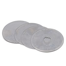원단재단기 재단가위 커팅1/5PCS 28/45/60mm 로터리 커터 블레이드 라운드 퀼팅 교체 절단 퀼트 패브릭 바, 05 5 pc 45mm