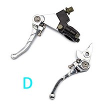 바이크 오토바이 페어 22mm 7/8 블랙 실버 오른쪽 왼쪽 브레이크 핸들 레이싱 마스터 실린더 펌프 레버 알루미늄 유니버설, [04] D