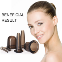 간편한홈케어 바디얼굴목주름관리 실리콘진공마사지컵핑세트 ( 2p )