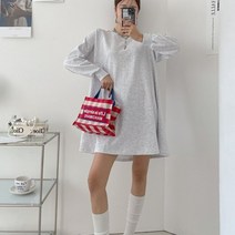 플러리싱 / 레글런 A라인 오버핏 미니 원피스 [플러리싱]