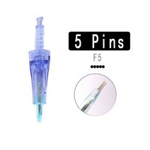 오토 MTS 니들 카트리지 닥터펜 Ultima A6 펜 E30 M7 M5 microneedling 9 12 36pin Nano Round PMU 아이 라이너 반영구머신 메조테라피, 5핀(F5)