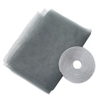 Windows 용 나방 절단 가능 도어 네트 DIY 크기, 나일론, 그레이 1.3x1.5m