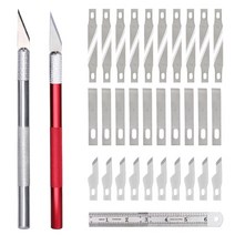 초음파 커팅기 컷팅기 lmdz 43pcs 알루미늄 합금 펜 칼 조각 커터 미끄럼 방지, 유형 2