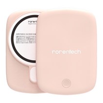 맥세이프 갤럭시 아이폰 고속 무선충전 보조배터리, 핑크, 5000mAh