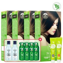 TS 더착한염색 파우치형 120g x 4개 321124, 001/3호 자연흑색 5개