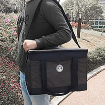 까사니 접이식 손잡이 어깨끈 소프트 보냉백 쿨러백 보냉 아이스 가방 30L