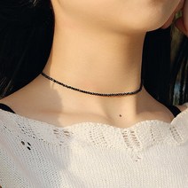 일호장신구 반짝 반짝 작은 비즈 초커 국내배송 보관파우치 증정