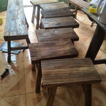 레트로 야외 정원 테이블 벤치 고재 스툴 원목 긴의자 빈티지 앤티크 클래식 나무 의자, 상세페이지 참조, J옵션, 상세페이지 참조