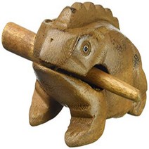 Deluxe Small 2” Wood Frog Guiro Rasp - Musical Instrument Tone Block - only from World Percussion US, 1