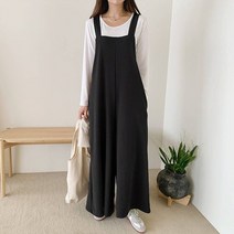 커스텀에이블 빅 루즈핏 멜빵 팬츠 C2302PT015A