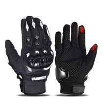전체 손가락 크로스 오토바이 장갑 남성용 야외 터치 스크린 오프로드 산악 자전거 전기, XL, CHINA, Touch Screen White