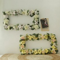 1300K 부부단납골당리스 목화카네이션 2color, 색상:화이트
