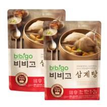 따뜻한 삼계탕 2팩 찹쌀 마늘 영양 국내산 닭 한마리 수삼 인공감미료 소르비톨액 아스파탐 글루코노델타락톤 첨가물 국물, 단일, 2개