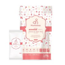 맘블레스 그레인프리 연어1.2kg(피모관리) 말랑한 반습식 반건조 사료