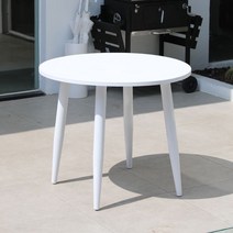 야외테이블세트 옥상 2인 테라스가구 야외용 리조트, (90cm/원형테이블)