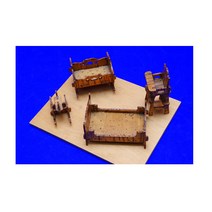 우드크래프트 3D 입체 퍼즐 가구 침대 세트, 단품, 단품