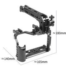 카메라 DSLR 개인 유튜브 방송 스튜디오 촬영 용품 후지 필름 XT20 용 카메라 케이지 리그 보호 케이스 리그 키트 후지 XT30 w/콜드 슈 마운트 탑 핸들 그립 3/8 "나사 알루미늄, 06 Kit J, 06 Kit J
