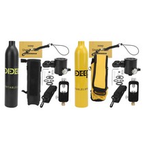 스쿠버 산소통 0.5L 다이빙 산소 탱크 스쿠버 폐 알루미늄 합금 미니 스노클링 장비, 02 Black