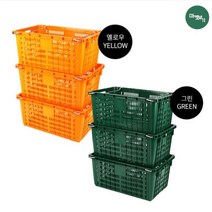 사각플라스틱바구니 농산물 이사바구니 사과상자플라스틱, 과일상자ㅡ녹색, 상세페이지 참조, 상세페이지 참조
