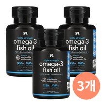 스포츠리서치 오메가3 피쉬오일 rtg 1250mg 30젤 180젤 모음, 오메가3 30캡슐 3통(90젤)