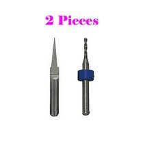 목공 우드 카빙 조각 끌 정 서각칼 3.175mm CNC 목재 밀링 라우터 커터 PCB 금속 도구 키트 절단 드릴링 비트, [03] 2pcs tools kit, [07] 0.8mm