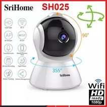 srihome sh025 ai 바디 자동 추적 ip 카메라 미니 1080p wifi cctv 카메라 2.0mp h.265 스마트 홈 실내 원격보기 베이비 모니터, 2mp 카메라 전용, 나는 플러그, 3.6mm
