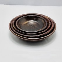 옹기 뚜껑찬기 모음 찬기 앞접시 반찬 접시 공기 면기 대접 식기 장보고주방, 3호-1p