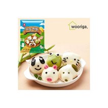 이솝 찐빵 동물친구들 1kg40개 단팥 호빵, 이솝 찐빵 동물친구들 1kg(40개)