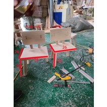 스즈메의 문단속 스즈아 투어 나무 의자 굿즈 스툴 목공 체어 매니아 인테리어 소품, 라지 사이즈 / 수성페인트 / 색칠하기