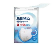 +선착순초특가+ 유한킴벌리 크리넥스 데일리 방역 마스크 KF94 대형 화이트 블랙 개별포장 미세먼지차단 및 감염원 차단 황사 입체형 새부리형 의약외품 국산 사은품 착한마스크 1매, 1개, 1매입