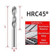 전동 핸드 가정용 드릴 세트 굴착 홀 텅스텐 카바이드 비트 티타늄 금속, 2.8mm+HRC45