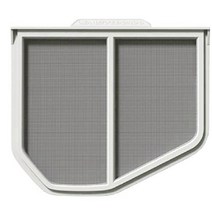 Whirlpool Kenmore 및 Roper Sears Dryers W10120998 용 드라이어 보풀 스크린 필터, 화이트 & 블랙, 하나