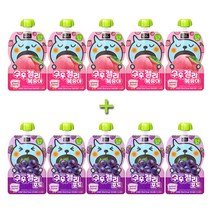 쿠우젤리 130ml 복숭아 포도 2x5세트 10개 아이음료, 5세트