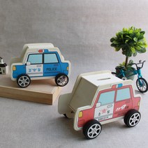 [잼잼아트] 경찰차와 소방차 저금통, 경찰차 도안