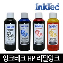 잉크테크 HP 무한 호환 리필 잉크 100ml HP8600 HP8720 HP9010 HP8710 HP8610 HP8210 HP7740 HP7720 HP7612 HP7110, 1병, 노랑염료(H8950D)×100ml