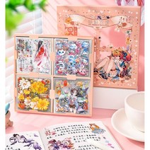 다이어리꾸미기 투명 인물3 칼선스티커 100장 선물용 대용량 감성인스 다꾸용품