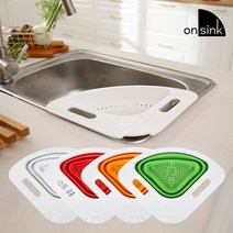 홈쇼핑 채반 온싱크 코랜더 그린 레드 화이트 오렌지 컬러