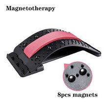 마사지 덜덜이Magnetotherapy 다단계 조정 가능한 뒤 마사지 기계 들것 허리 목 적당 요추 자궁 경부 척추, 04 Magnetotherapy Red